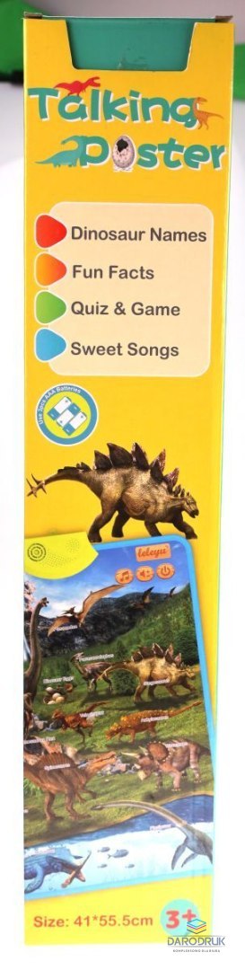 Norimpex Mata dla malucha z dźwiękami i zagadkami dinozaur Norimpex (NO-1006946)