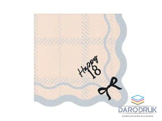 Partydeco Serwetki Happy 18 mix papier [mm:] 330x330 Partydeco (SP33-102-18)