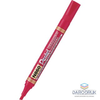 Pentel Marker permanentny wkład czerwony 1,2-4,5mm ścięta końcówka Pentel