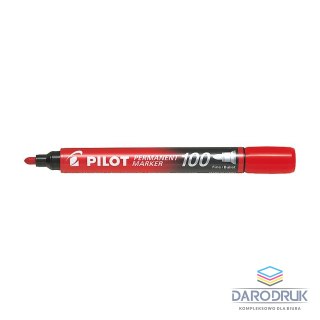 Pilot Marker permanentny wkład czerwony okrągła końcówka Pilot (SCA-100-R)