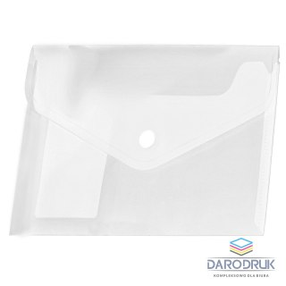 Tetis Teczka plastikowa na zatrzask tranparentna koperta pp A4 A4 transparentna Tetis (BT611-T)
