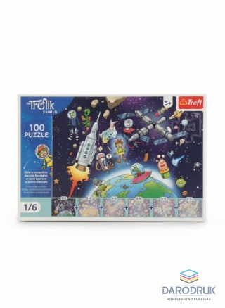 Trefl Puzzle Rodzina Treflików Treflinka w kosmosie 100 el. Trefl (16541)