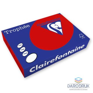 Trophee Papier kolorowy A4 wiśniowy 250k. 160g Trophee (xca41016)