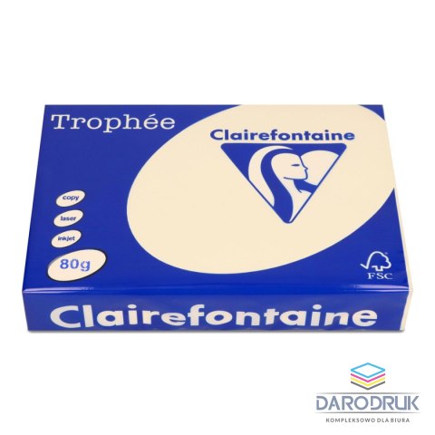 Trophee Papier kolorowy A4 kolorowy piaskowy 500k. 80g Trophee (xca41871)