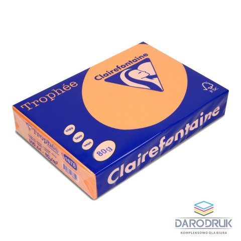 Trophee Papier kolorowy A4 kolorowy pomarańczowy 80g Trophee (xca41878)