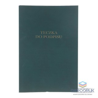 Barbara Teczka do podpisu A4 zielony 8k. tektura pokryta folią Barbara (1822202)