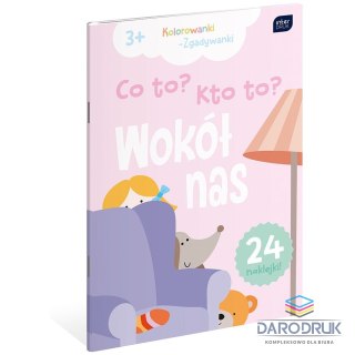 Interdruk Kolorowanka CO TO ? KTO TO? A4 16 z naklejkami Interdruk (5902277312112)