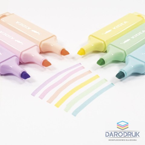 Kidea Zakreślacz Pastel wkład mix Kidea (ZP6KA)
