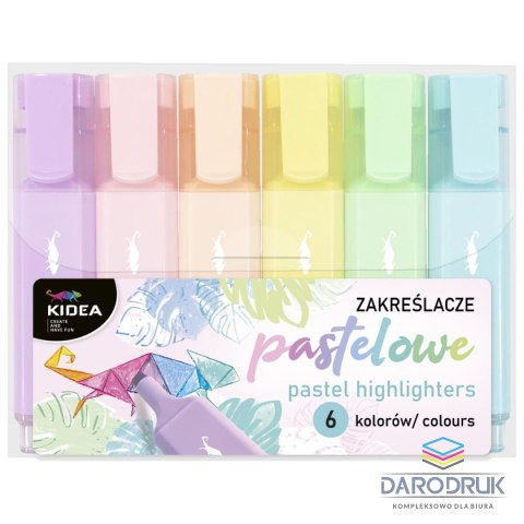 Kidea Zakreślacz Pastel wkład mix Kidea (ZP6KA)