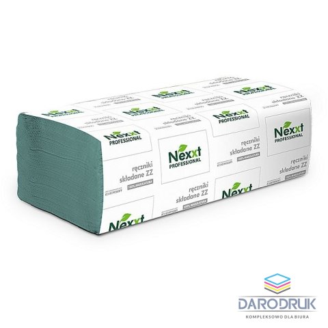 Nexxt Professional Ręcznik ZZ 4000 zielony 1 war. makulatura kolor: zielony Nexxt Professional (CH-ZZPNEM101Z4000)
