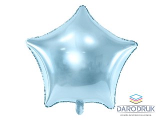 Partydeco Balon foliowy Gwiazdka, 48cm, błękitny 19cal Partydeco (FB3M-011)