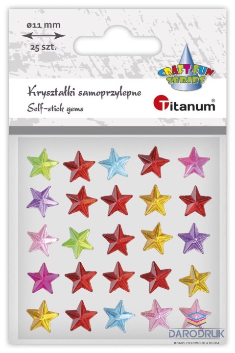 Titanum Kryształki Craft-Fun Series gwiazdki mix Titanum (24SL0397)