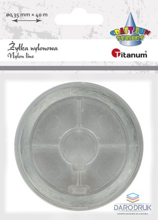 Titanum Żyłka ozdobna Craft-Fun Series 0,35 mm x 40 m przezroczysta Titanum (nylon)