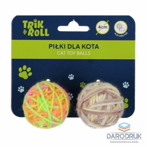 Trik Roll Gadżet Piłka dla kota 4cm 2szt Trik Roll (560723)