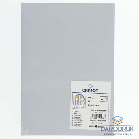 Canson Brystol A4 szary 185g 50k Canson (200040177)