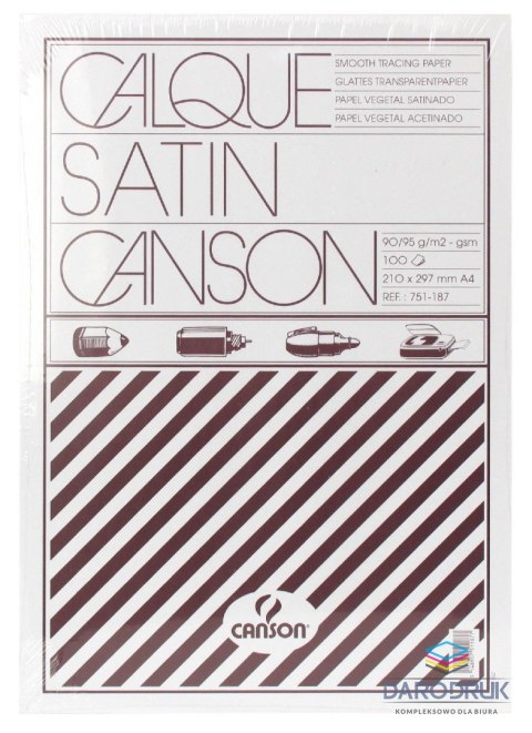 Canson Kalka kreślarska A3 przezroczysty 90g [mm:] 297x420 Canson (200751133)