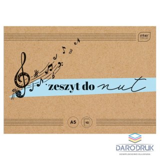Interdruk Zeszyt do nut A5 16k. 70g pięciolinia Interdruk (ZENA5L)