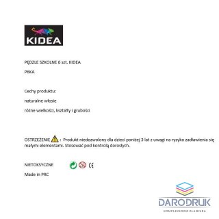 Kidea Pędzel Kidea nr mix Kidea (P6KA)