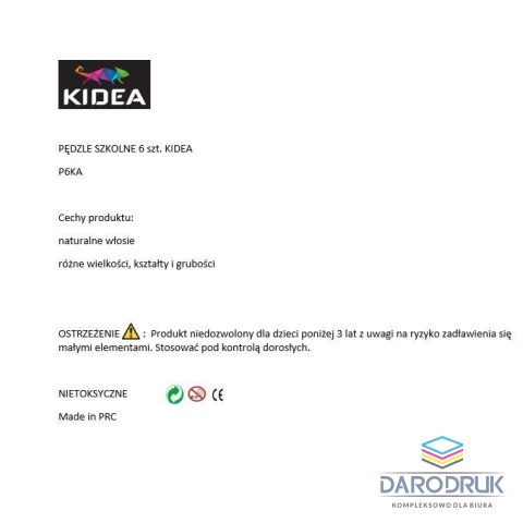 Kidea Pędzel Kidea nr mix Kidea (P6KA)