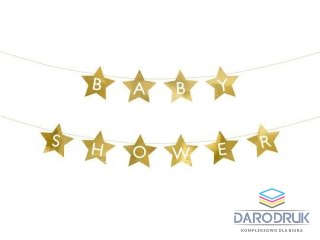 Partydeco Girlanda Baby shower, 290x16.5 cm, złoty Partydeco (GRL97-019)