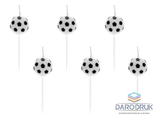 Partydeco Świeczka urodzinowa Piłki 1op./6szt. Partydeco (SCS-2)