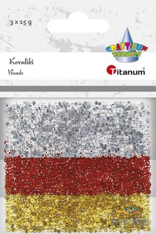 Titanum Koraliki kreatywne Craft-Fun Series 3 kolory Titanum