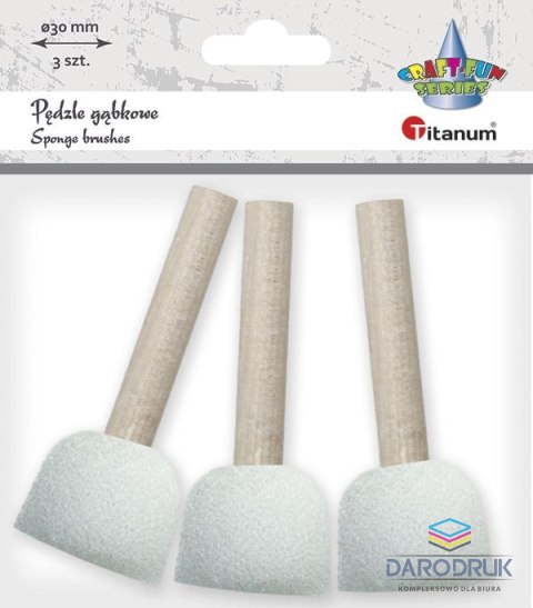 Titanum Pędzel Craft-Fun Series gąbka do malowania 3cm nr 3 Titanum