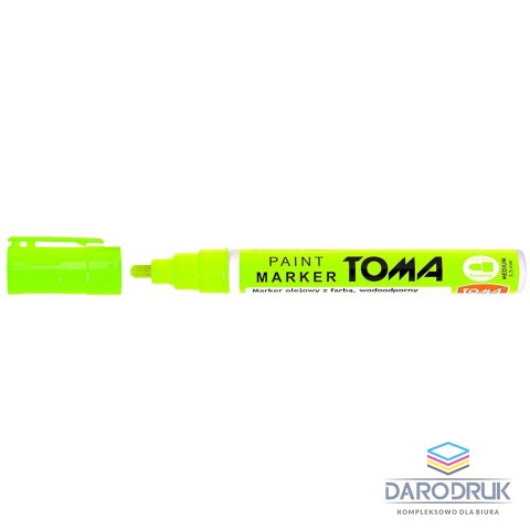 Toma Marker olejowy wkład zielony neonowy 2,5mm okrągła końcówka Toma (to-40)