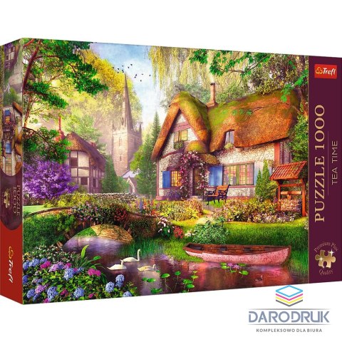 Trefl Puzzle Premium Plus Urocza chatka w lesie 1000 el. Trefl (10804)