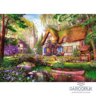 Trefl Puzzle Premium Plus Urocza chatka w lesie 1000 el. Trefl (10804)