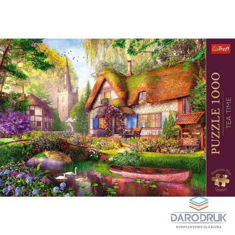 Trefl Puzzle Premium Plus Urocza chatka w lesie 1000 el. Trefl (10804)