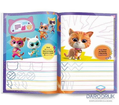 Ameet Książeczka edukacyjna Superkoty. Rysujemy Szlaczki Ameet (KSS 9114)