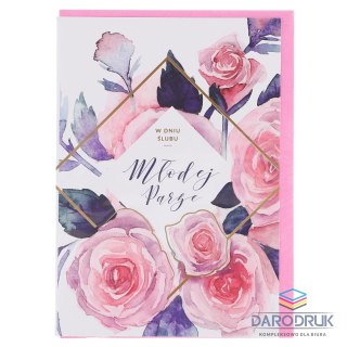 Art Nuvo Kartka składana B6 śLUB Art Nuvo
