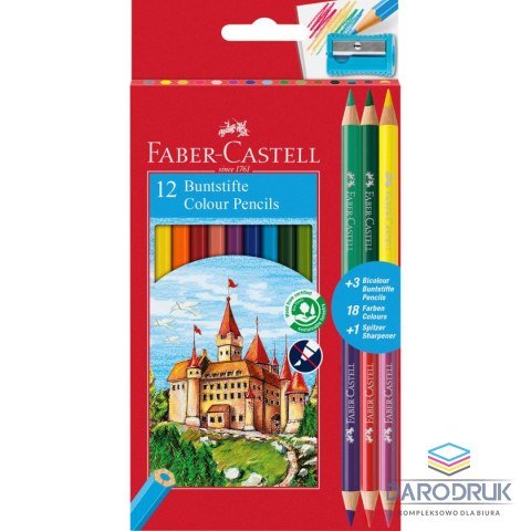 Faber Castell Kredki ołówkowe 12 kol. Faber Castell (FC111215)