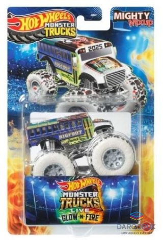 Hot Wheels Samochód Monster Truck Glov&Fire Hot Wheels (JGD25)