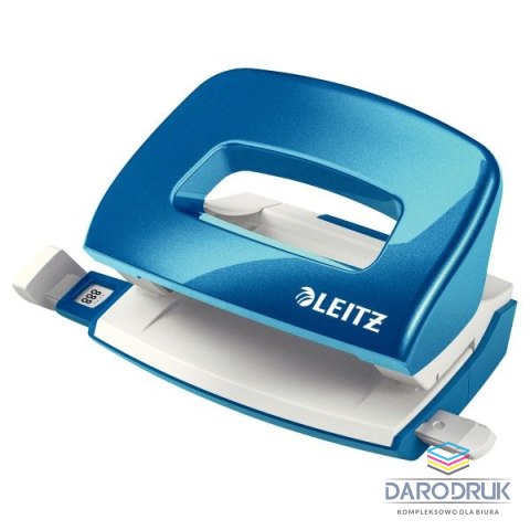 Leitz Dziurkacz WOW mini niebieski metaliczny 10k (50601036) Leitz