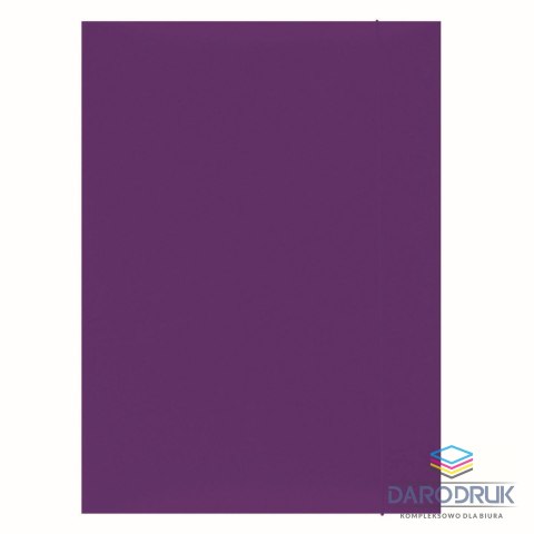 Office Products Teczka kartonowa na gumkę A4 fioletowy 300g Office Products (21191131-09)