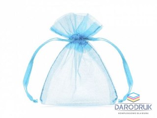 Partydeco Organza Woreczki z organzy, błękit, 10cm niebieski Partydeco (WRG5-011-10)