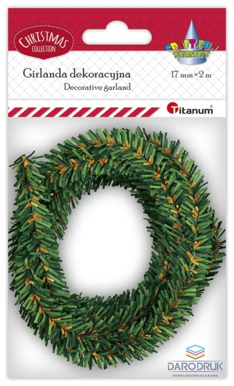 Titanum Ozdoba świąteczna Craft-Fun Series Girlanda zielona Titanum (BJ25042706)