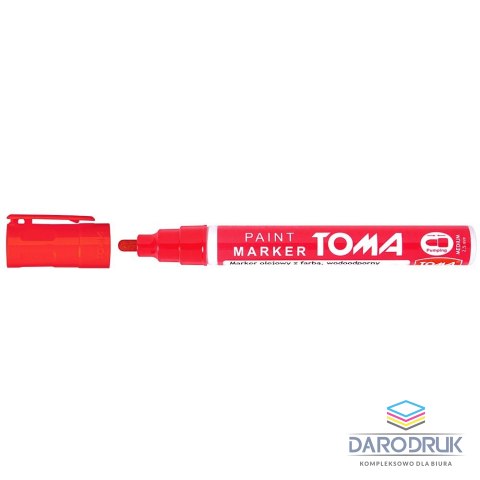 Toma Marker olejowy wkład czerwony 2,5mm okrągła końcówka Toma (TO-440 2 2)