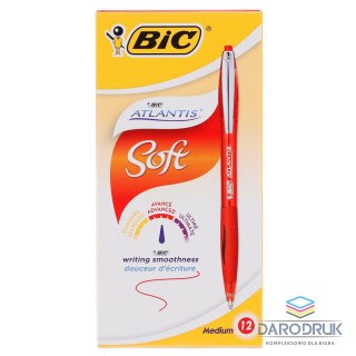 Bic Długopis Atlantis Długopis 9051342 wkład czerwony Bic (czerwony)