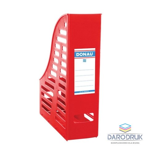 Donau Pojemnik na dokumenty pionowy A4 czerwony polipropylen PP [mm:] 5x245x 315 Donau (7464001PL-04)