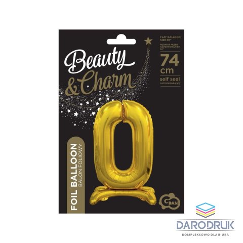 Godan Balon gumowy Beauty&Charm cyfra stojąca złota złota Godan (BC-ASZ0)