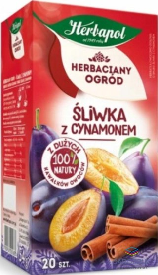 Herbapol Herbata Herbaciany Ogród owocowo-ziołowa śliwka z cynamonem 20 saszetek Herbapol