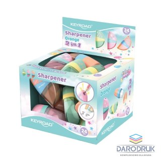 Keyroad Temperówka Orange pastelowa mix plastik Keyroad (KR972538)