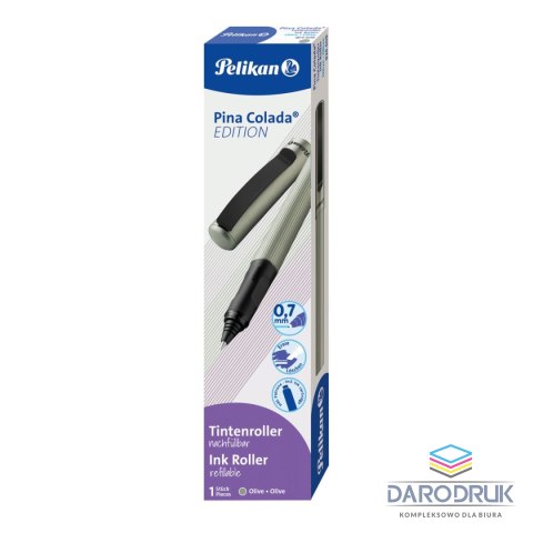 Pelikan Pióro kulkowe Pina Colada 824408 oliwkowe metalik wkład niebieski Pelikan (400191303)