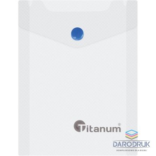 Titanum Teczka kopertowa PP Titanum A6 pionowa biała transparentna (TKV6CL)