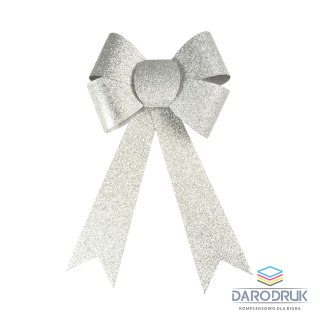 Arpex Kokarda srebrna brokatowa duża 29cm Arpex (BN5441SRE-0615)
