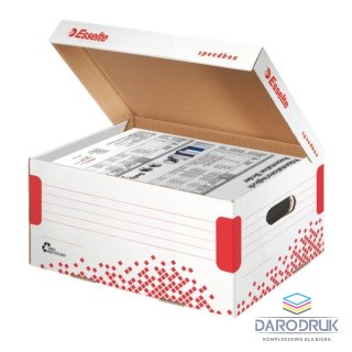 Esselte Pudło archiwizacyjne Speedbox biało-czerwony karton [mm:] 355x193x 252 Esselte (623911)