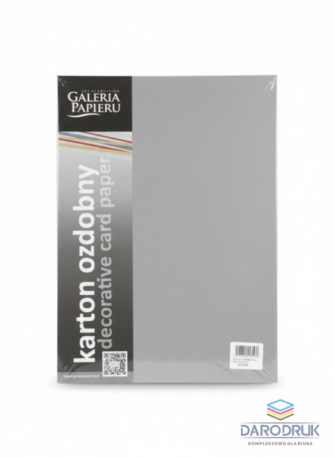 Galeria Papieru Papier ozdobny (wizytówkowy) A4 pearl jasnosrebrny srebrny 210g Galeria Papieru (205453)
